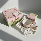 Handmade Ladybug Matcha Bowl Set, Cherry Blossom Ceramic Matcha Tea Set, LA05
