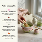 Handmade Ladybug Matcha Bowl Set, Cherry Blossom Ceramic Matcha Tea Set, LA05