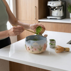 Ombre Sea Turtle Matcha Bowl | Handmade Ceramic Chawan | LA029