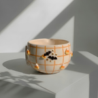 Handmade Halloween Matcha Bowl Set, Ghost Ceramic Chawan with Whisk Holder, Cute Pumpkin Matcha Bowl, Fall Tea Lover Gift | LA036