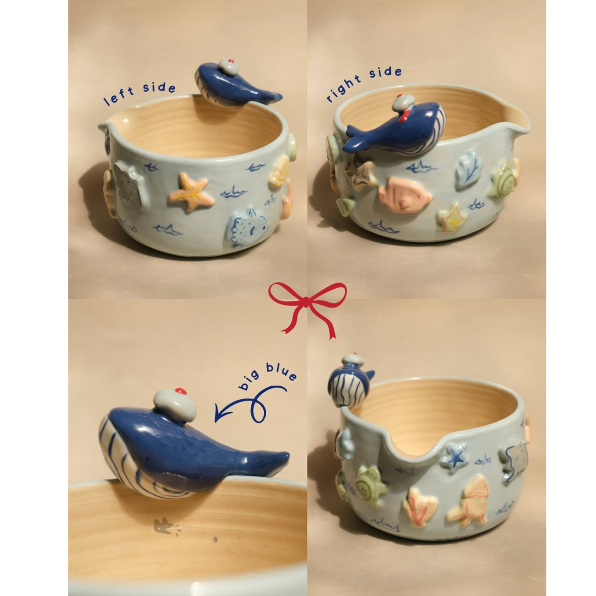 Dolphin Matcha Bowl | Handmade Matcha Bowl Set | LA034