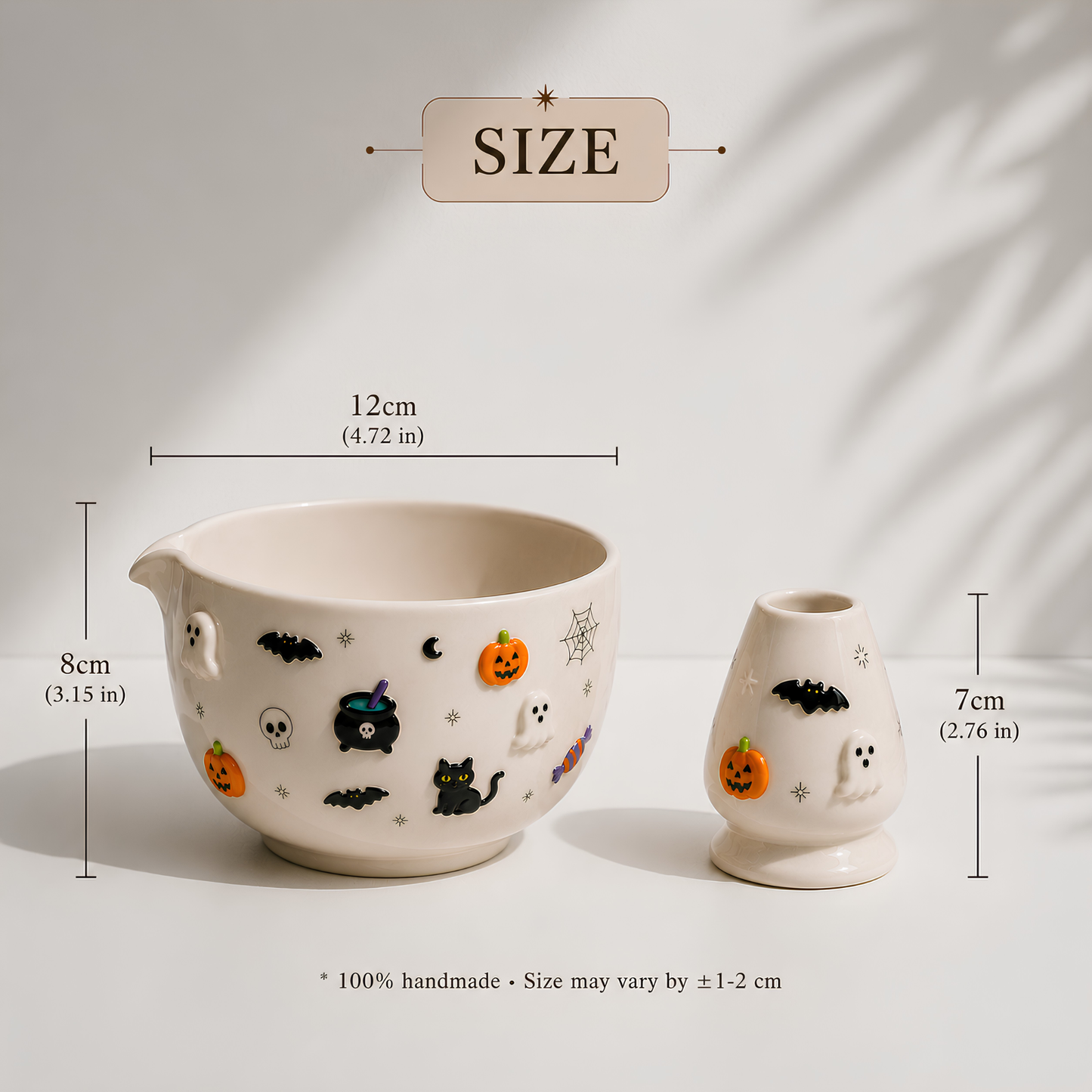 Halloween Ghost Ceramic Matcha Set - NN002