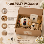 Grid Cute Cat Matcha Bowl | Handmade Ceramic Chawan | LA019