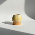 Handmade Cute Pudding & Cafe Ceramic Matcha Bowl Set | Kawaii Spouted Chawan & Whisk Holder • HX50