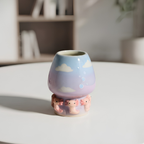 Ombre Axolotl Matcha Bowl | Handmade Ceramic Matcha Set | LA042