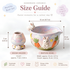 Bunny Carrot Matcha Bowl Set - Spouted Chawan and Whisk Holder, Handmade Ceramic Tea Set, Kawaii Gift for Rabbit & Matcha Lovers