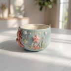 Grid Axolotl Matcha Bowl Set | Handmade Matcha Bowl Set | LA040