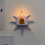 Handmade Ceramic Sunburst Wall Tealight Candle Holder - NN02