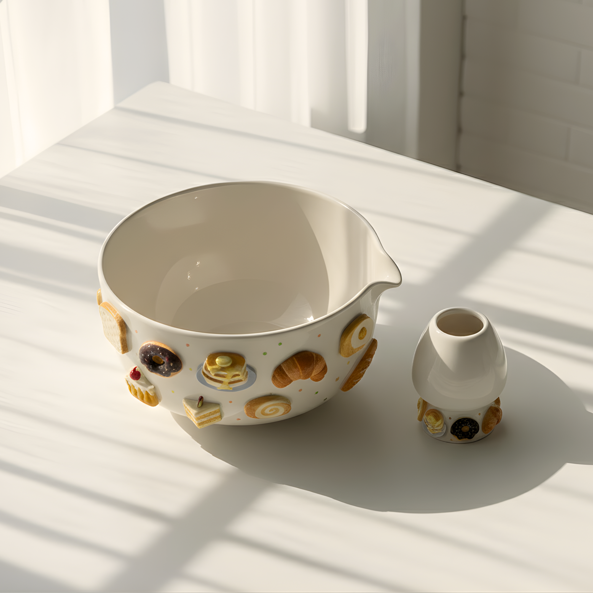 Cake Matcha Bowl | Handmade Matcha Bowl Set | LA035