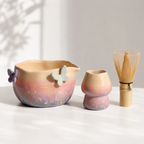 Sunset Butterfly Ceramic Matcha Set - NN006