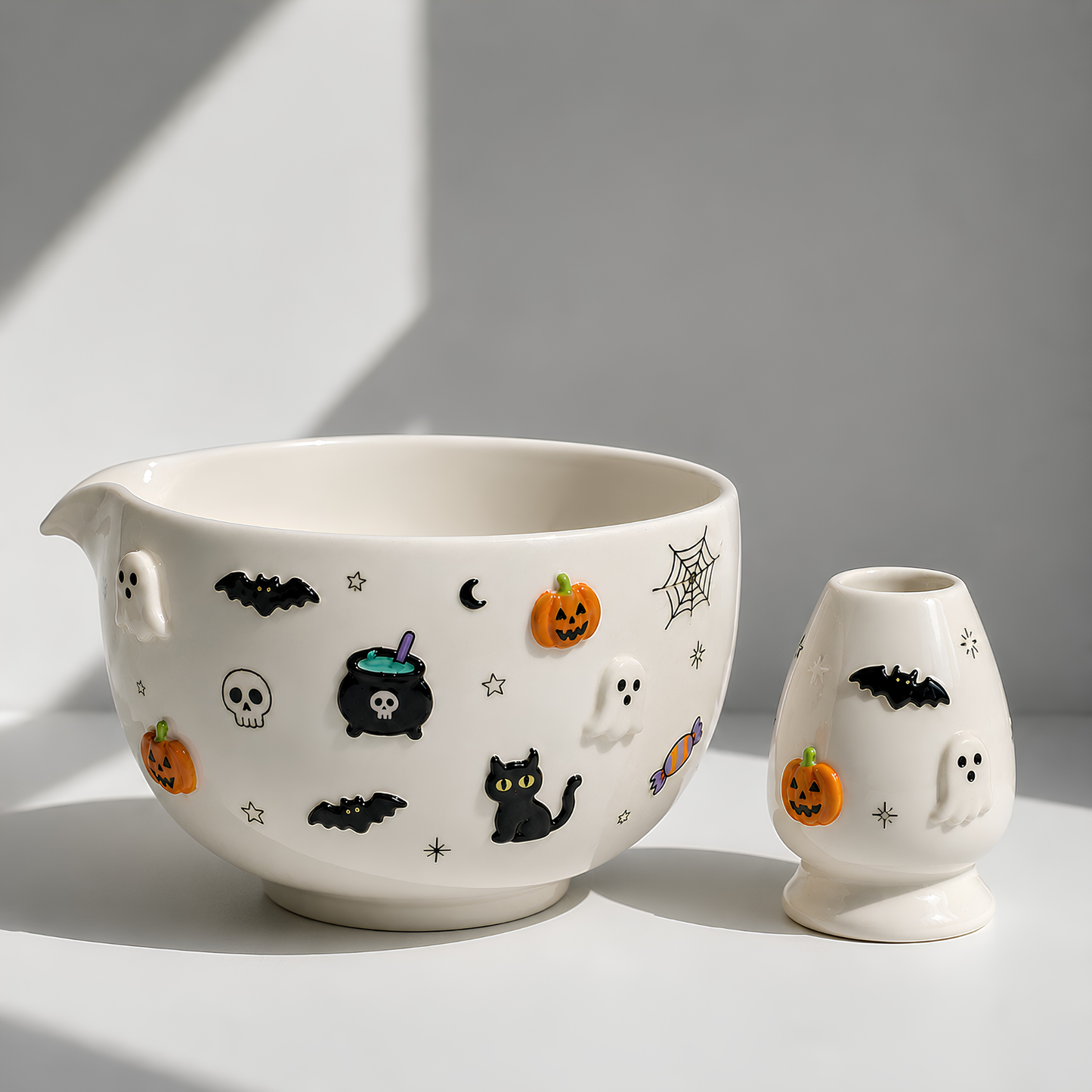 Halloween Ghost Ceramic Matcha Set - NN002