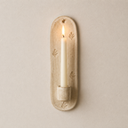 Handmade Ceramic Leaf Wall Candle Holder