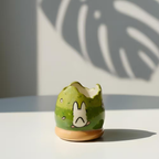 Forest Spirit Ceramic Matcha Set  | Handmade Matcha Bowl Set | LA038