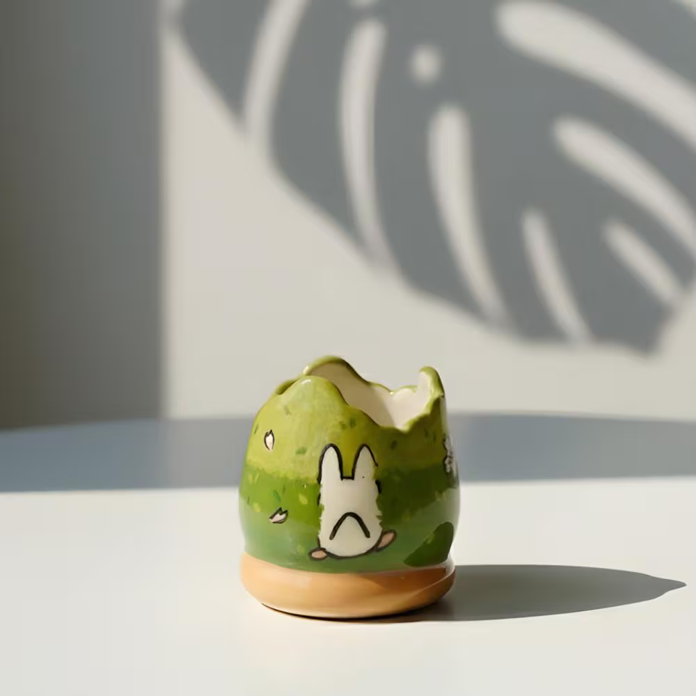 Forest Spirit Ceramic Matcha Set  | Handmade Matcha Bowl Set | LA038
