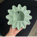 Handmade Ceramic Flower Wall Candle Holder, Boho Sconce, Cozy Home Decor | LA115