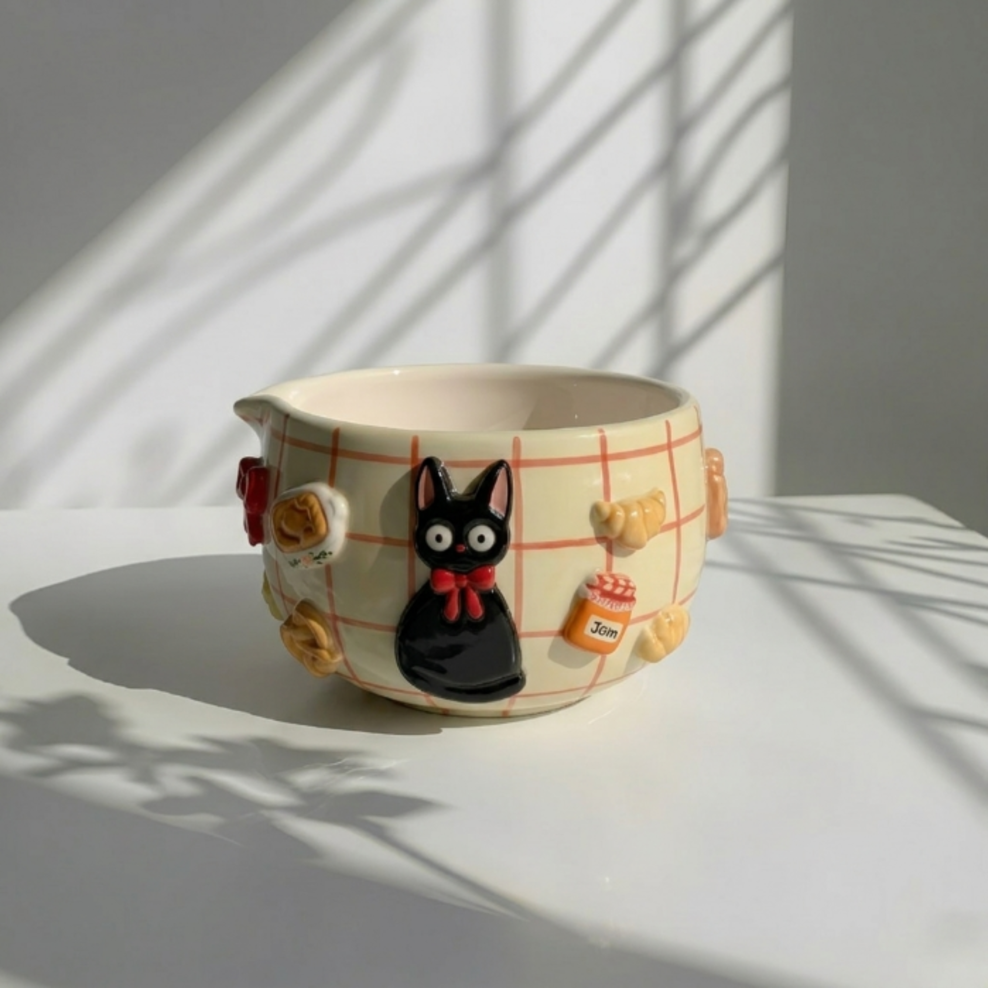 Grid Cute Cat Matcha Bowl | LA019