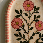 Handmade Ceramic Wall Candle Holder, Floral Taper Candle Sconce, Cottagecore Wall Decor, Unique Housewarming Gift Set | Ceramic Wall Candle Holder | LA119