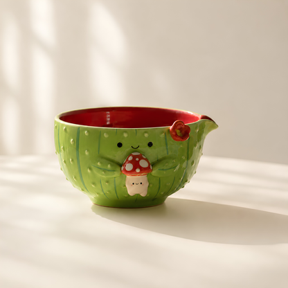Mushroom Garden Ceramic Matcha Set - NN004