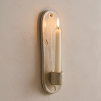 Handmade Ceramic Leaf Wall Candle Holder