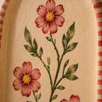 Wall Candle Holder Ceramic, Hand Painted Floral Sconce, Kitchen Decor, Cottagecore Wall Art, Handmade Gift for Her, Home Decor Accent | LA121