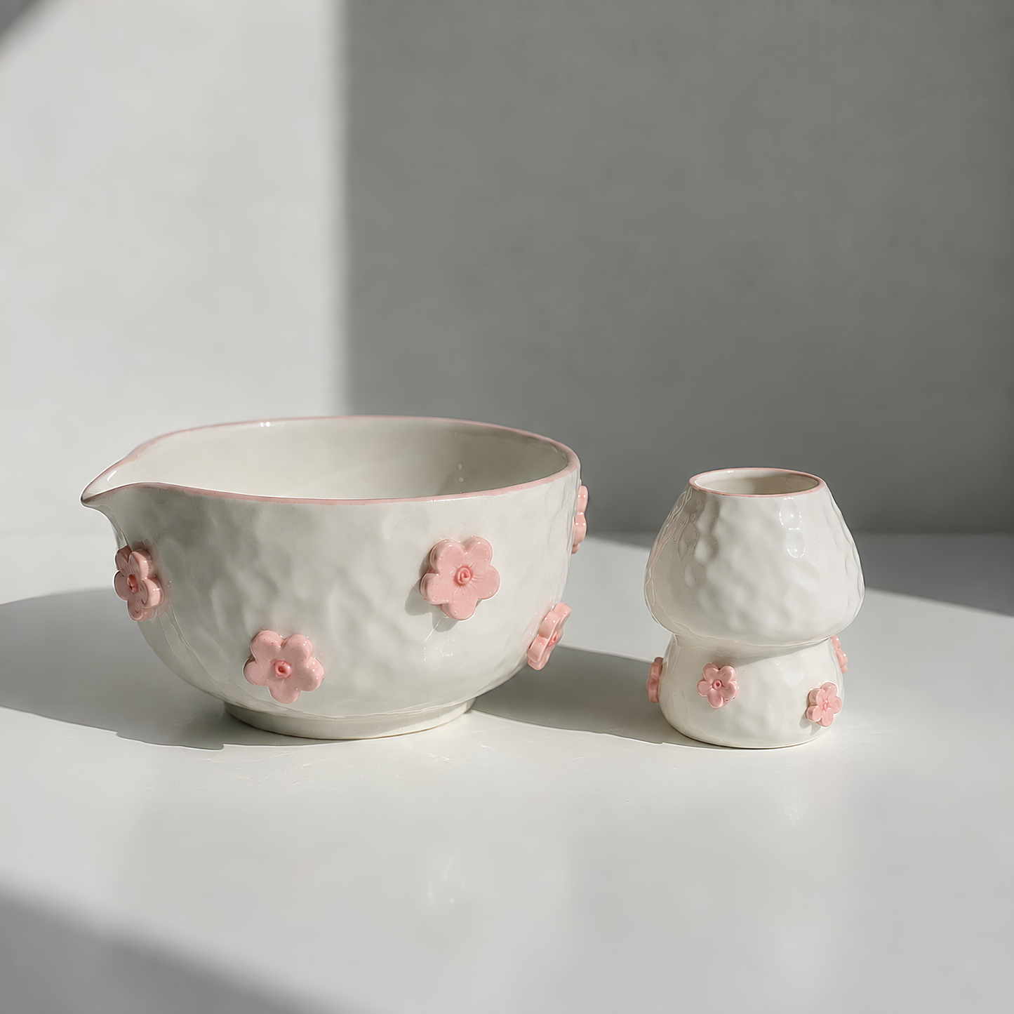 Cherry Blossom Ceramic Matcha Set - NN009