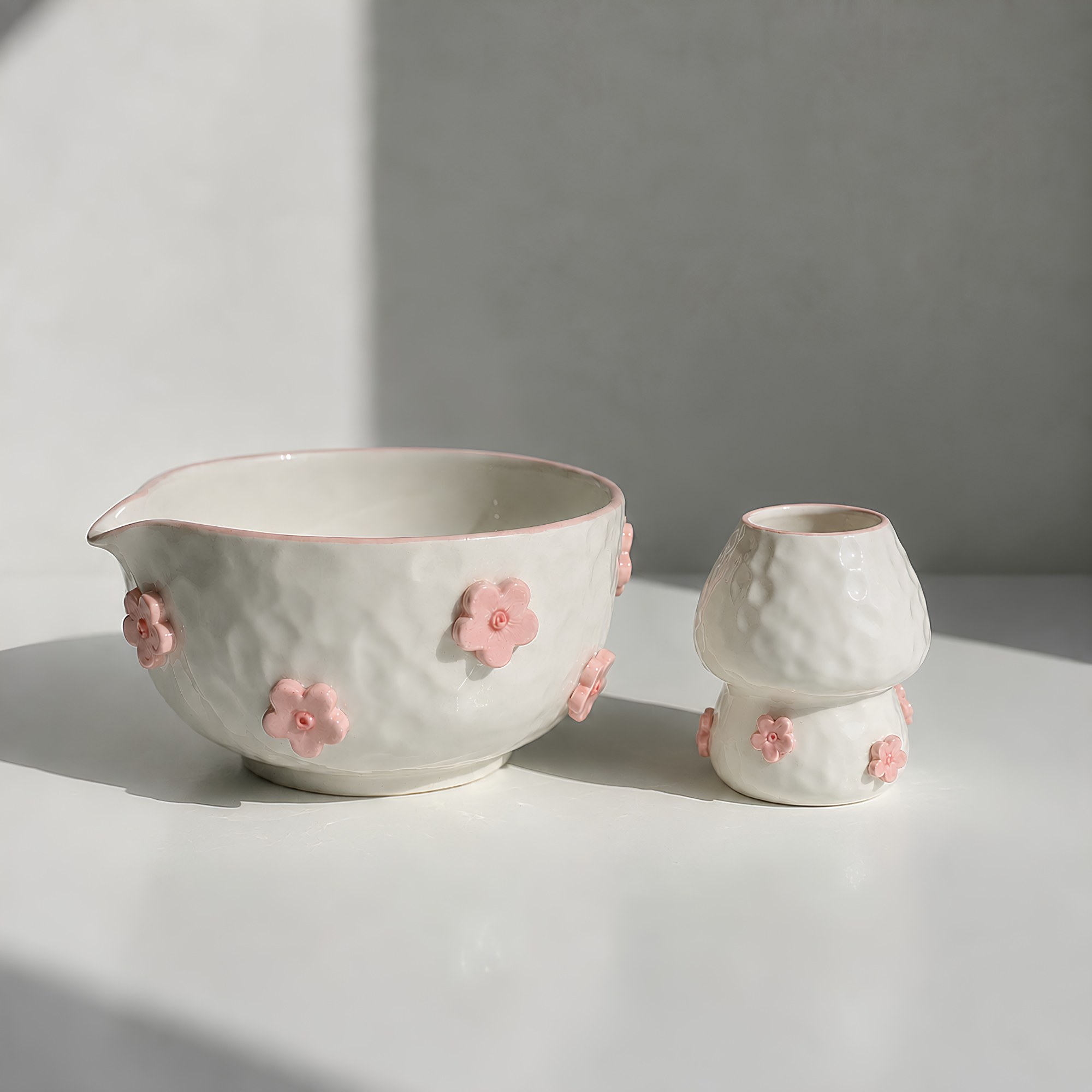 Cherry Blossom Ceramic Matcha Set - NN009