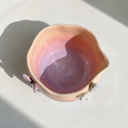 Sunset Butterfly Ceramic Matcha Set - NN006