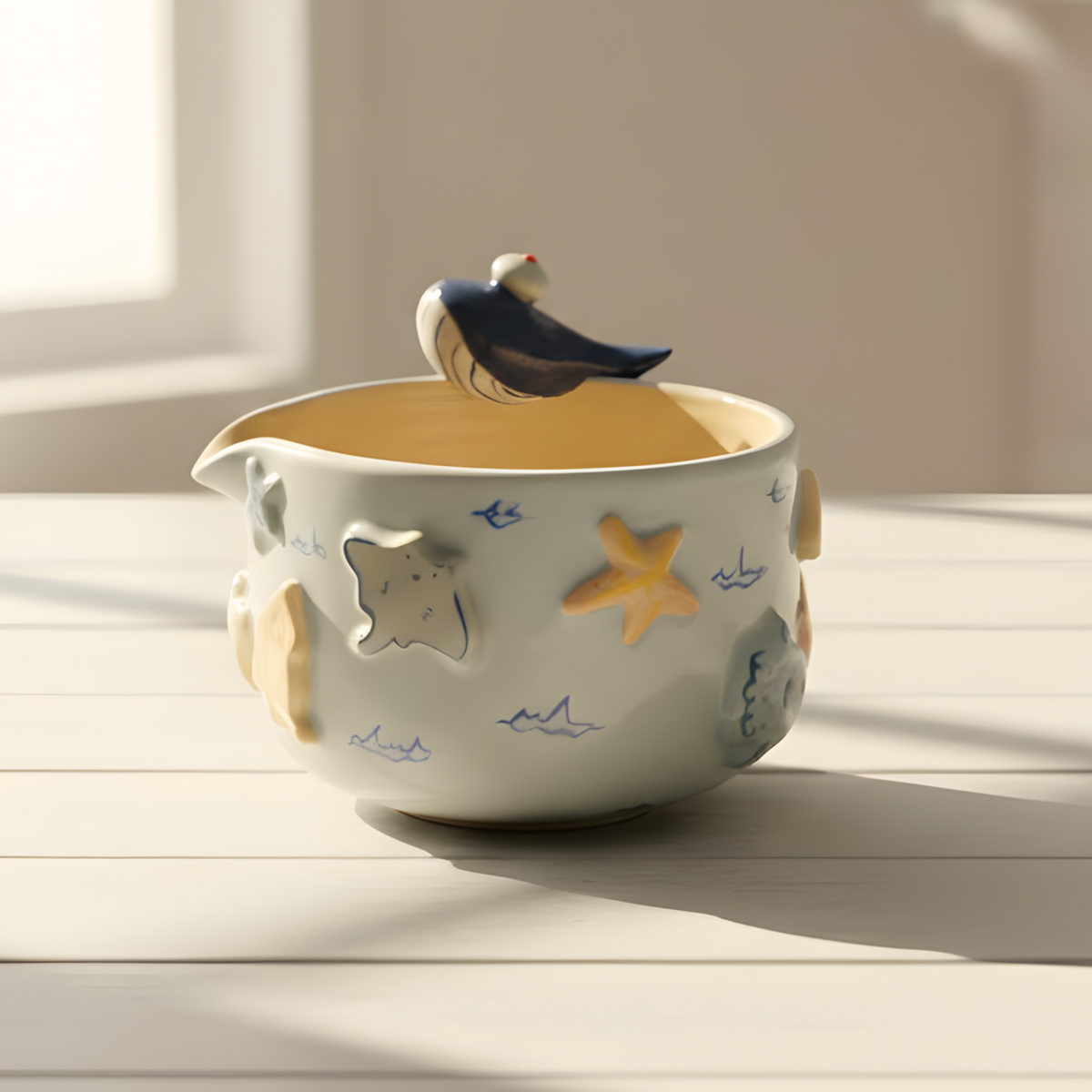 Dolphin Matcha Bowl | Handmade Matcha Bowl Set | LA034
