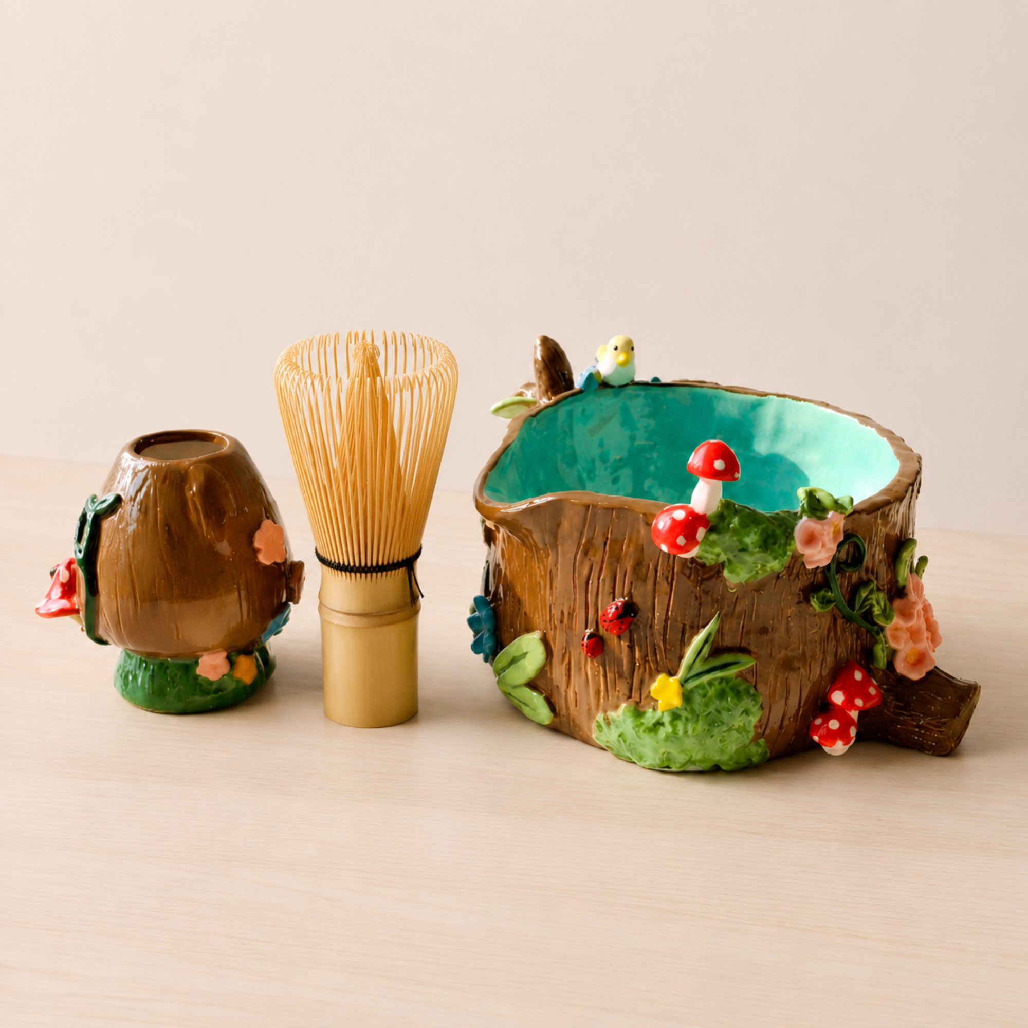 Enchanted Forest Mushroom Matcha Set