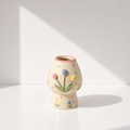 Cute 3D Bunny & Tulip Ceramic Matcha Bowl and Whisk Holder Set • HX04