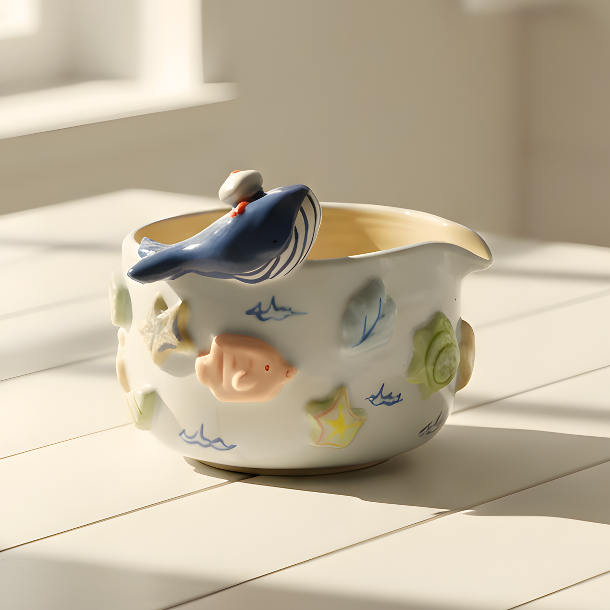 Dolphin Matcha Bowl | Handmade Matcha Bowl Set | LA034