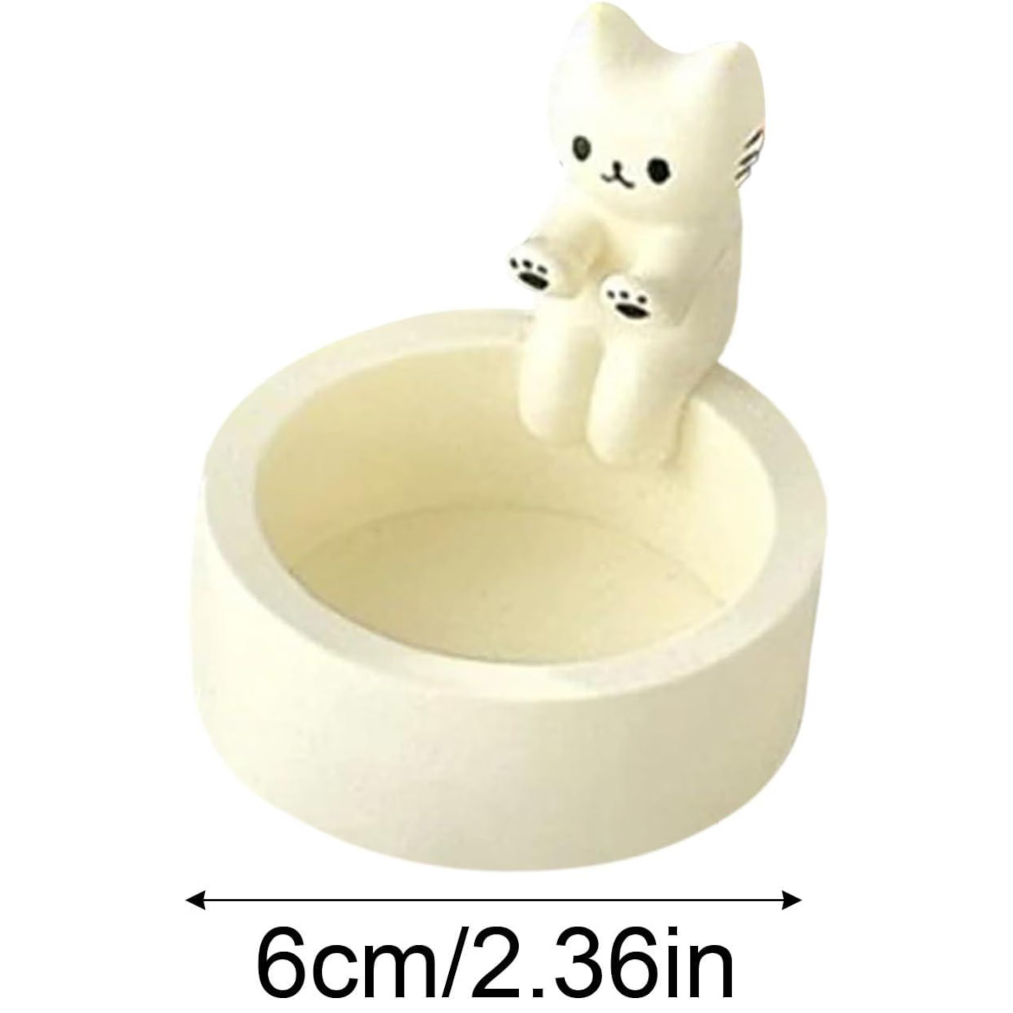 Cat-Shaped Ceramic Tealight Warmer, Heat-Resistant Aromatherapy Lamp for Home Fragrance and Décor | Ceramic Wall Candle Holder | LA120
