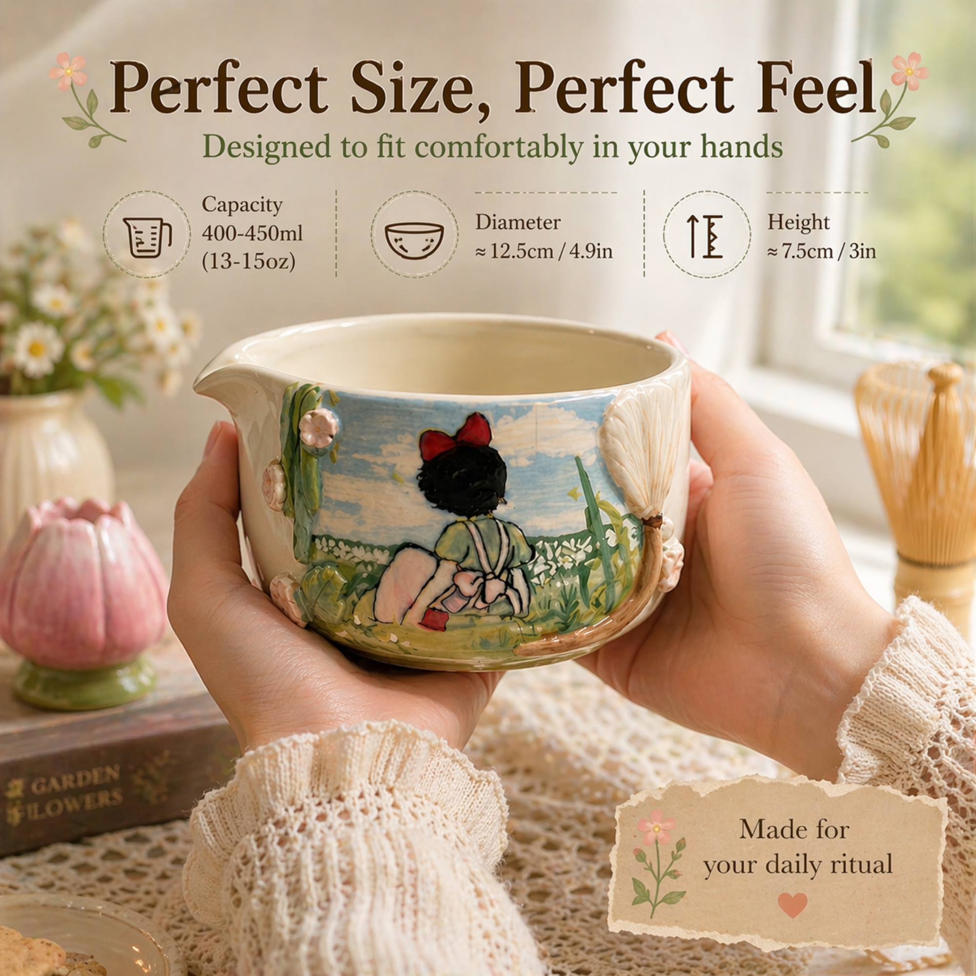 Handmade Storybook Matcha Bowl Set | Handmade Matcha Bowl Set | LA036
