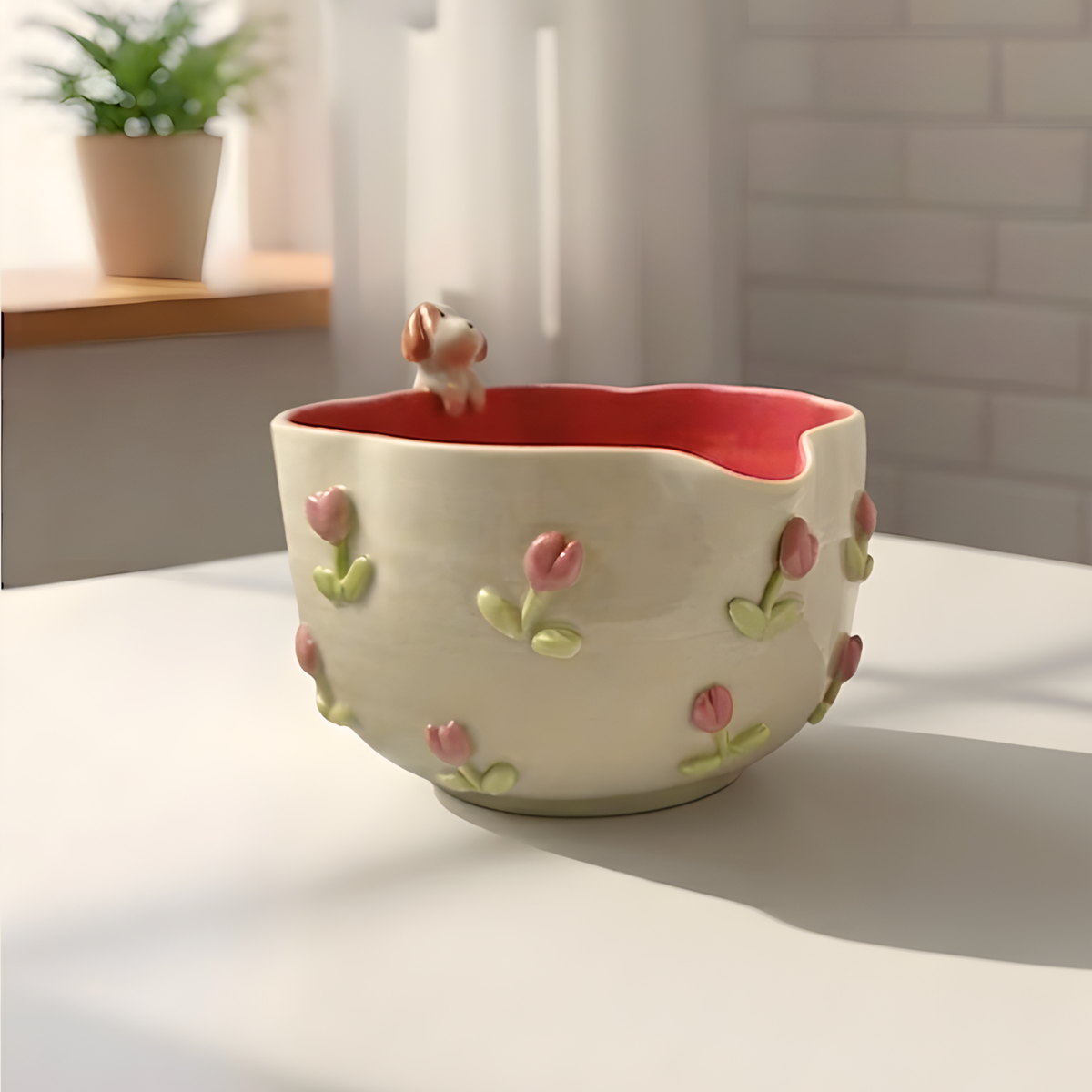 Tulip Matcha Bowl Set | Handmade Matcha Bowl Set | LA037