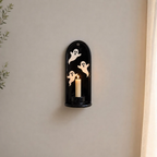 Ghost Wall Candle Holder, Halloween Wall Sconce, Handmade Ceramic Taper Candle Holder, Black Gothic Wall Decor, Spooky Home Decor | LA133