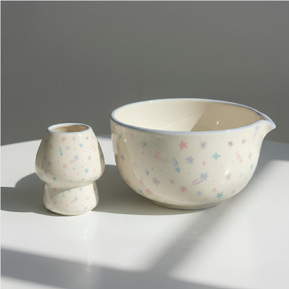 Pastel Star Ceramic Matcha Set - NN008