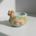 Ombre Cappybara Matcha Bowl | Handmade Ceramic Chawan | LA017