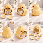 Chick Ceramic Dipping Dish Set - Flower Shaped Sauce Plates & Holder, Handmade Tableware.