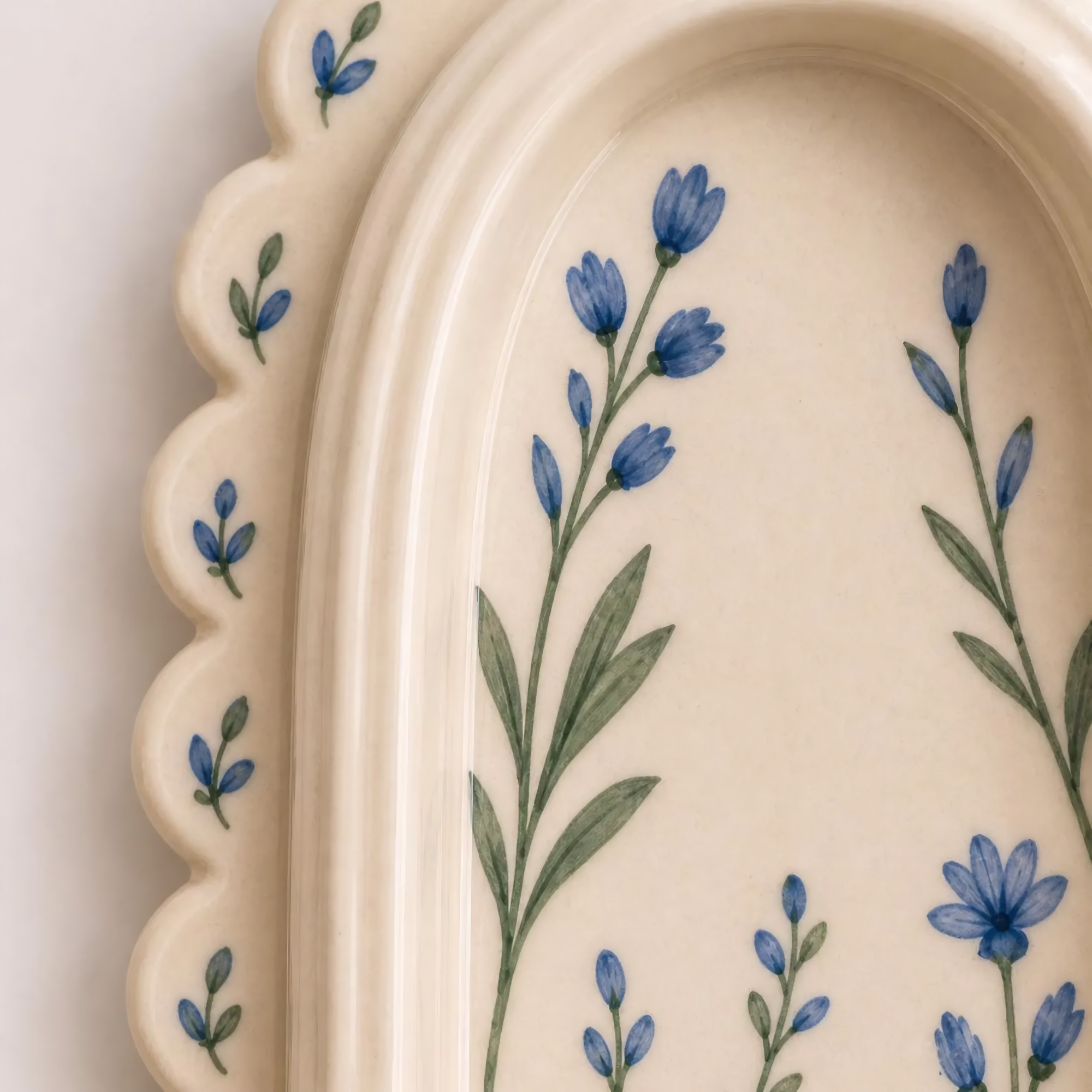 Wall Candle Holder, Handmade Ceramic Sconce, Floral Taper Candle Holder, Cottagecore Wall Decor | LA116