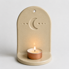 Handmade Ceramic Moon Wall Tealight Holder