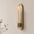 Handmade Ceramic Leaf Wall Candle Holder