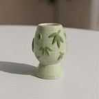 Grid Panda Matcha Bowl Set, Handmade Magic Ceramic Chawan, Whimsical Tea Bowl, Fantasy Matcha Gift | Handmade Ceramic Chawan | LA032