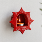 Ceramic Sunburst Wall Candle Holder - NN01