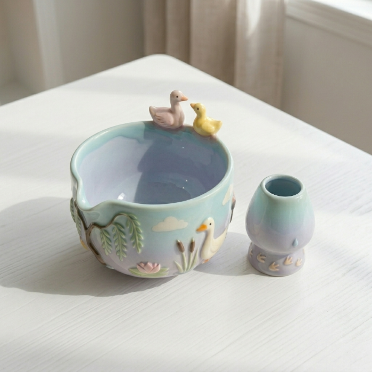 Ombré Goose Silly Matcha Bowl | LA020