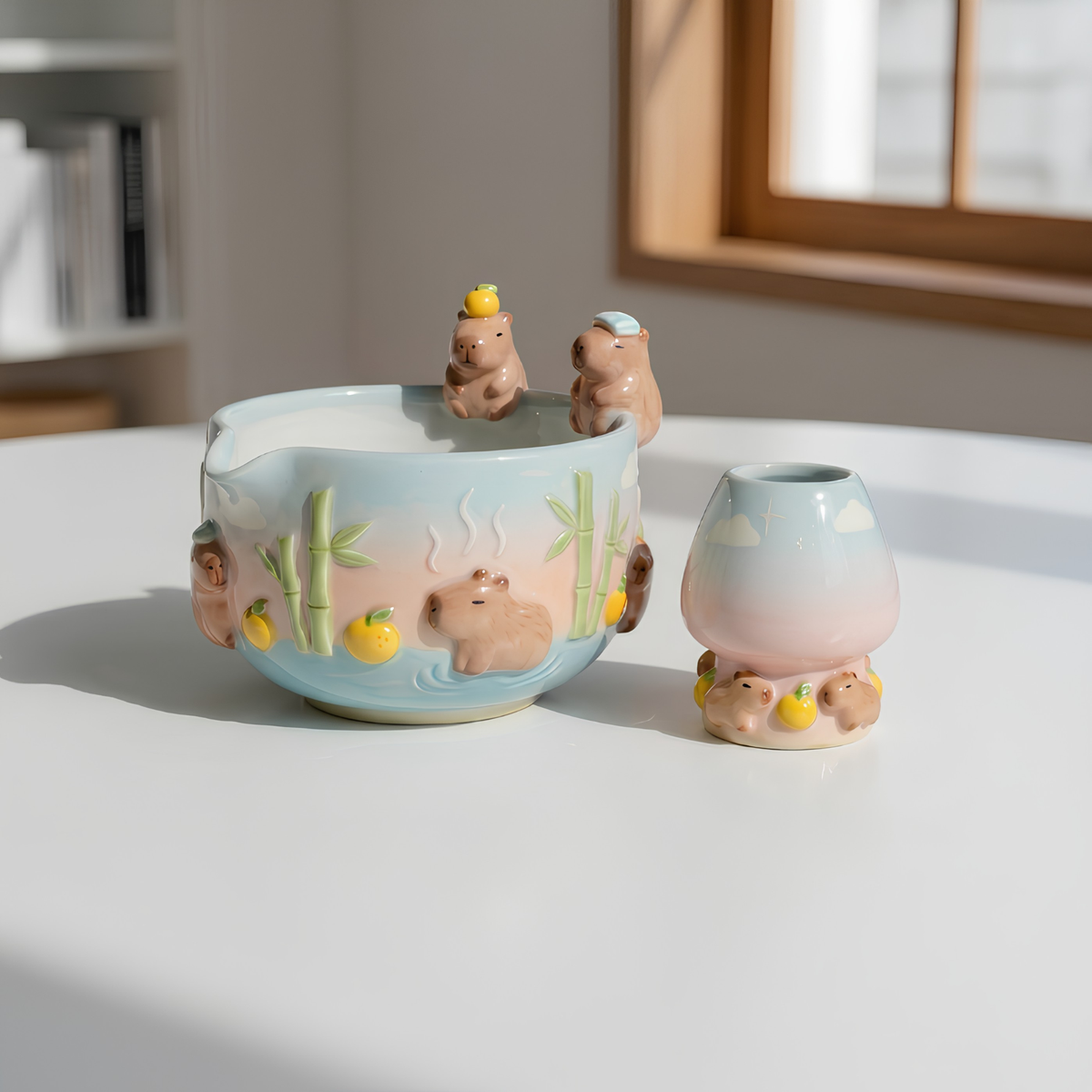 Ombre Cappybara Matcha Bowl | LA017