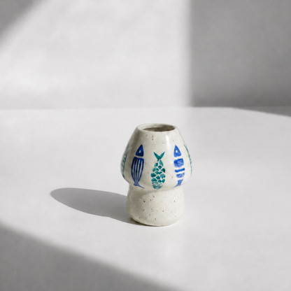 Blue Fish Ceramic Matcha Set - NN003