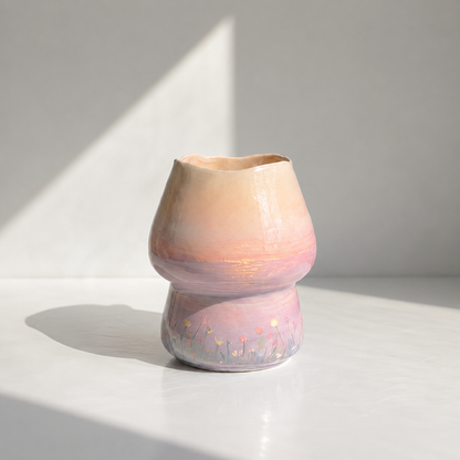 Sunset Butterfly Ceramic Matcha Set - NN006