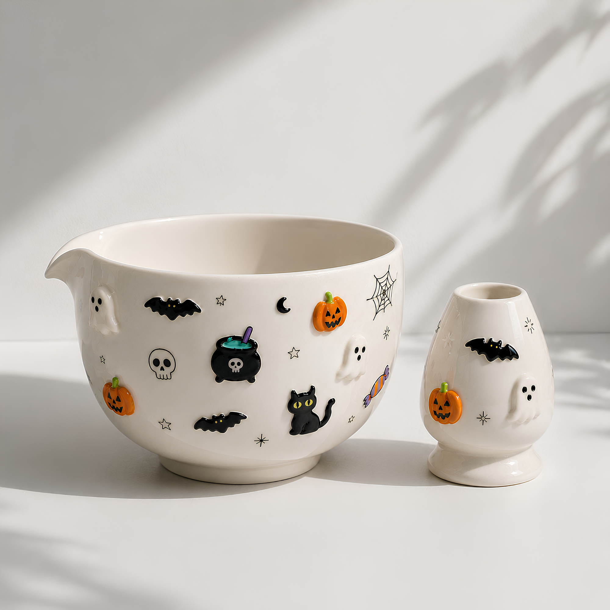 Halloween Ghost Ceramic Matcha Set - NN002