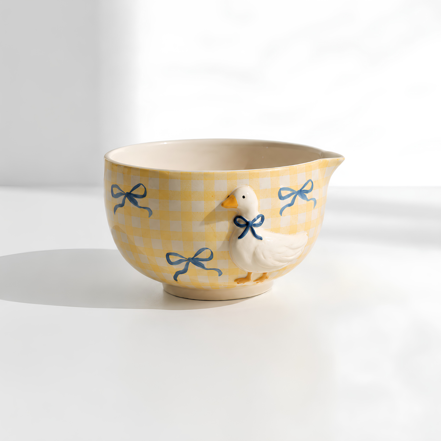 Duck Gingham Ceramic Matcha Set - NN001