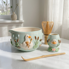 Duck Matcha Bowl | Handmade Ceramic Chawan | LA012